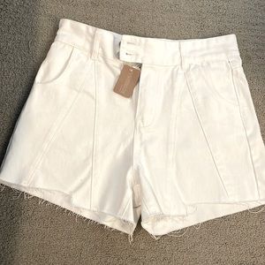 Vestique White Jean Shorts